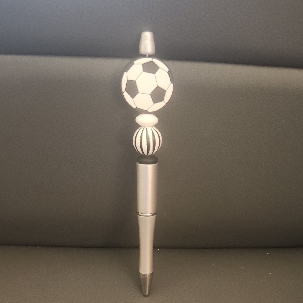 Soccer Ball Design Pen - Black and White
